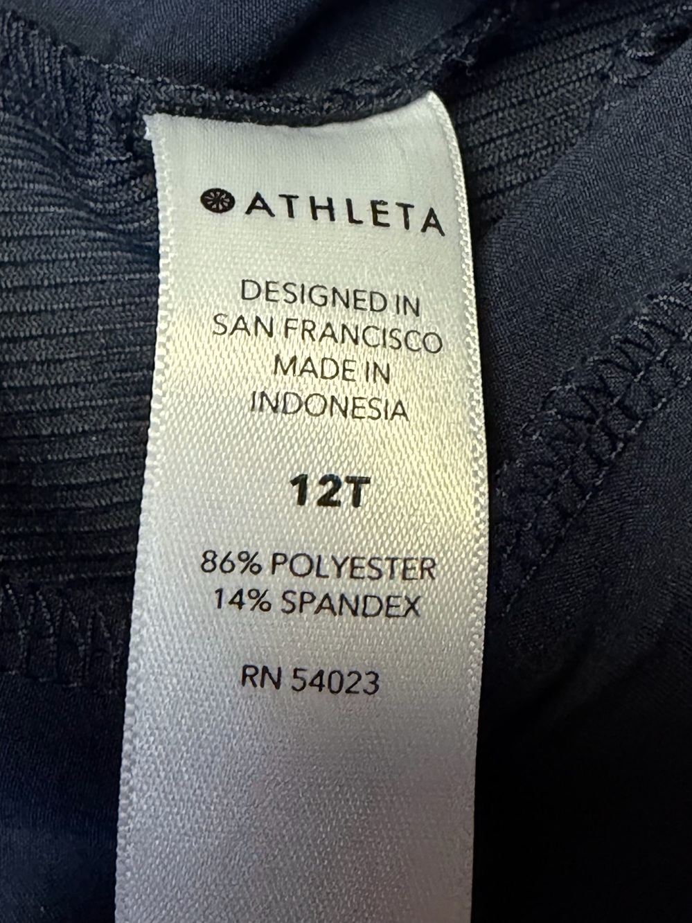 Athleta Brooklyn Jogger Navy Blue Stretch Womens 12 TALL Lightweight - Picture 10 of 10